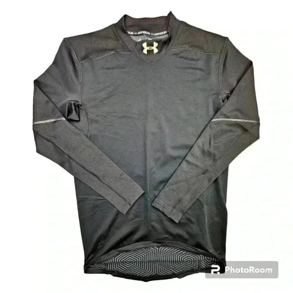 Under Armour ColdGear compression  LS Infrared Black Mock # 1280801/001 NWOT Lrg - Picture 1 of 8